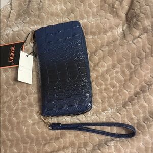 Diophy Blue Embossed Wallet